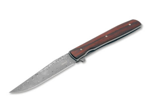 Boker Plus Brad Zinker Urban Trapper Knife Cocobolo (3.5" Damascus) 01BO176DAM - timberknives.com