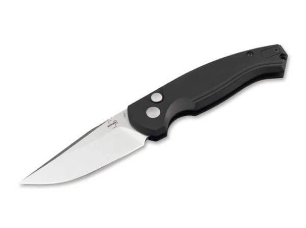Boker Plus Karakurt Automatic Black Aluminum Folding Knife (3.1" 154CM Black) 01BO365 - timberknives.com