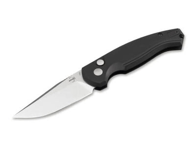 Boker Plus Karakurt Automatic Black Aluminum Folding Knife (3.1" 154CM Black) 01BO365 - timberknives.com