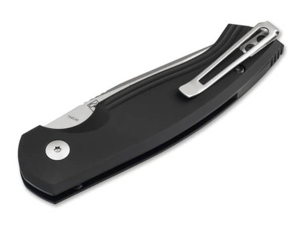 Boker Plus Karakurt Automatic Black Aluminum Folding Knife (3.1" 154CM Black) 01BO365 - timberknives.com