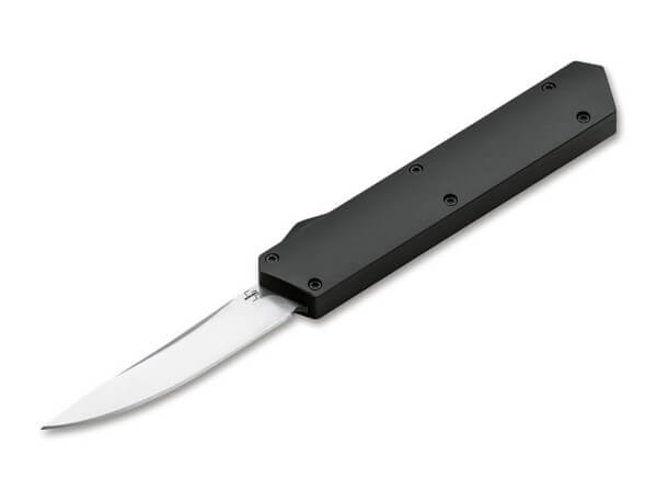 Boker Plus Kwaiken Out The Front Automatic Knife Black (3.2" D2 Satin) 06EX551 - timberknives.com