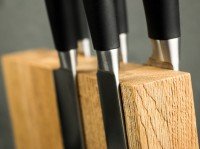 Boker Style Knife Block Style Oak - timberknives.com