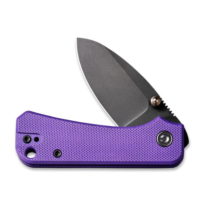 CIVIVI Baby Banter Purple Thumb Stud Knife G10 Handle (2.34" Nitro - V Blade) C19068S - 4 - timberknives.com