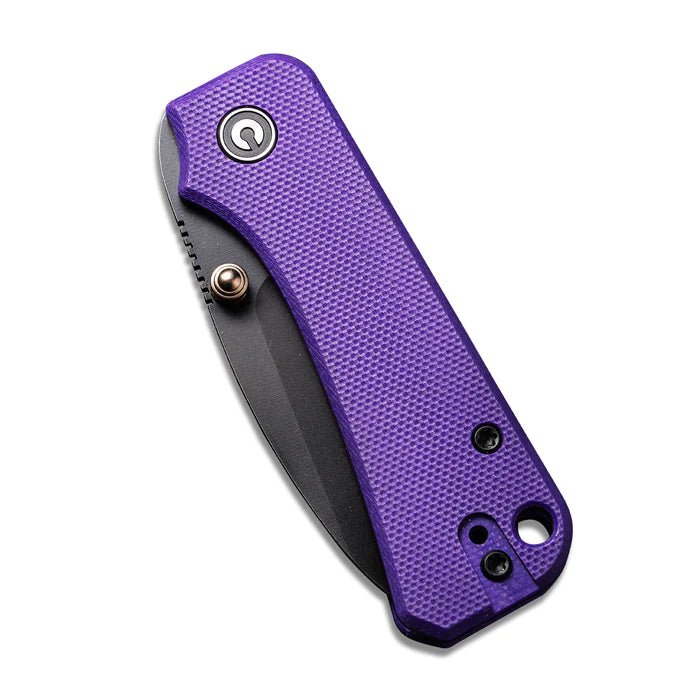 CIVIVI Baby Banter Purple Thumb Stud Knife G10 Handle (2.34" Nitro - V Blade) C19068S - 4 - timberknives.com