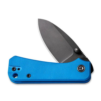 CIVIVI Baby Banter Thumb Stud Knife Blue G10 Handle (2.34" Nitro - V Blade) - C19068S - 3 - timberknives.com