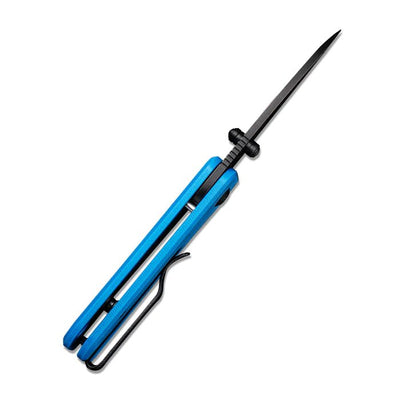 CIVIVI Baby Banter Thumb Stud Knife Blue G10 Handle (2.34" Nitro - V Blade) - C19068S - 3 - timberknives.com