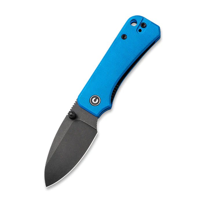 CIVIVI Baby Banter Thumb Stud Knife Blue G10 Handle (2.34" Nitro - V Blade) - C19068S - 3 - timberknives.com