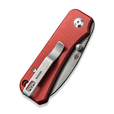 CIVIVI Baby Banter Thumb Stud Knife Burgundy G10 Handle (2.34" Nitro - V Blade) - C19068S - 6 - timberknives.com
