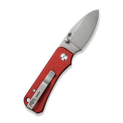 CIVIVI Baby Banter Thumb Stud Knife Burgundy G10 Handle (2.34" Nitro - V Blade) - C19068S - 6 - timberknives.com
