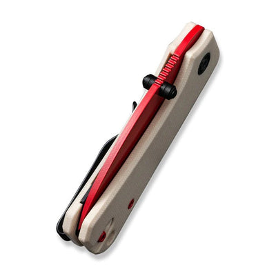 CIVIVI Baby Banter Thumb Stud Knife Ivory G10 Handle (2.34" Red Painted Nitro - V Blade) C19068S - 7 - C19068S - 7 - timberknives.com