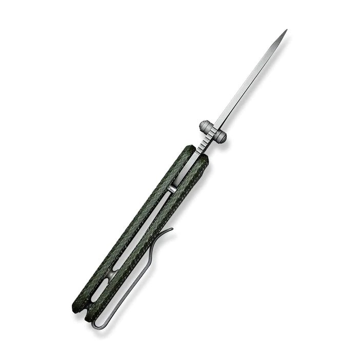 CIVIVI Baby Banter Thumb Stud Knife Micarta Handle (2.34" Nitro - V Blade) - C19068SB - 1 - timberknives.com