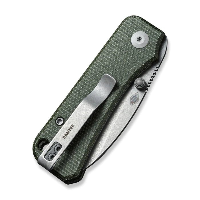 CIVIVI Baby Banter Thumb Stud Knife Micarta Handle (2.34" Nitro - V Blade) - C19068SB - 1 - timberknives.com