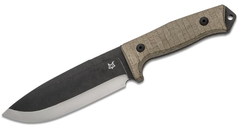 Fox Knives Bushman Fixed Blade Knife Micarta (6.25" Gray) 02FX730