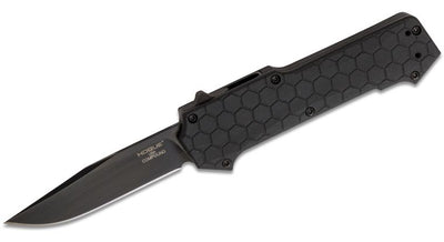 Hogue Knives Compound Out The Front Automatic Knife Black w/ Tritium (3.5" Black)