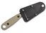 ESEE Knives Izula II Fixed Blade, 1095 Carbon Stonewashed Black Oxide Coated Blade, Micarta Handles, Black Sheath & Clip Plate (2.875")