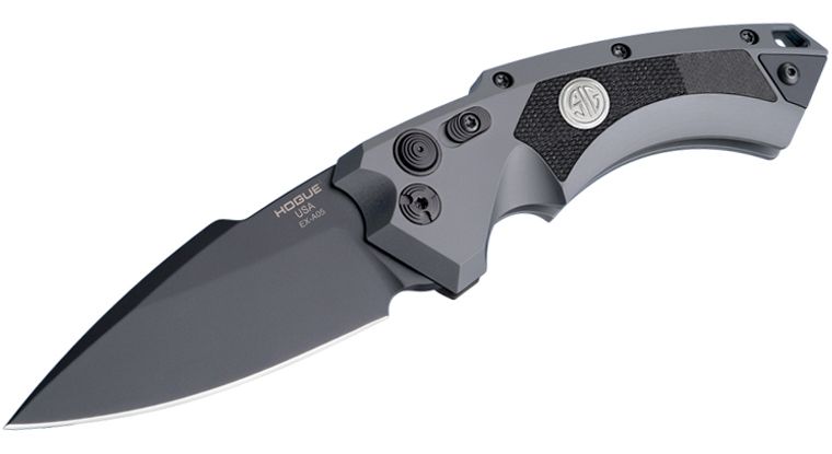 Hogue Sig Sauer EX-A05 Spear Point Automatic Folding Knife Gray (3.5" Black) 36532