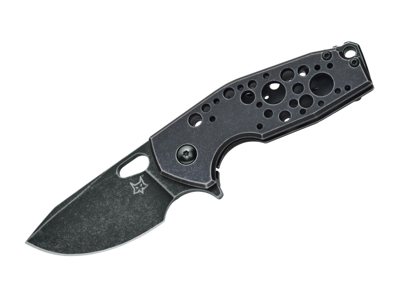 Fox Suru Alu Black Folding Pocket Knife - timberknives.com