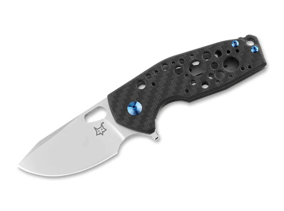 Fox Suru Titan CF Blue Folding Pocket Knife - timberknives.com
