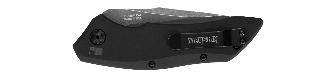 Kershaw Launch 1 - Automatic (OTS) Out the Side - Folding Knife - Model 7100BW - timberknives.com
