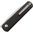 Kizer Feist Framelock CFKizer Lundquist Feist Liner Lock Front Flipper Folding Knife Unidirectional CF (2.8" Stone Wash) - timberknives.com