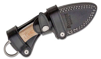 LionSteel H2 Skinner Fixed Blade Knife Natural Micarta (2.95" Stonewash) - timberknives.com