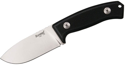 LionSteel M2 G10 MCKF Hunter Fixed 3.54" D2 Drop Point Blade, Black G10 Handles, Nylon Sheath - timberknives.com