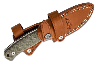LionSteel M2M Green Canvas Micarta Handles - timberknives.com