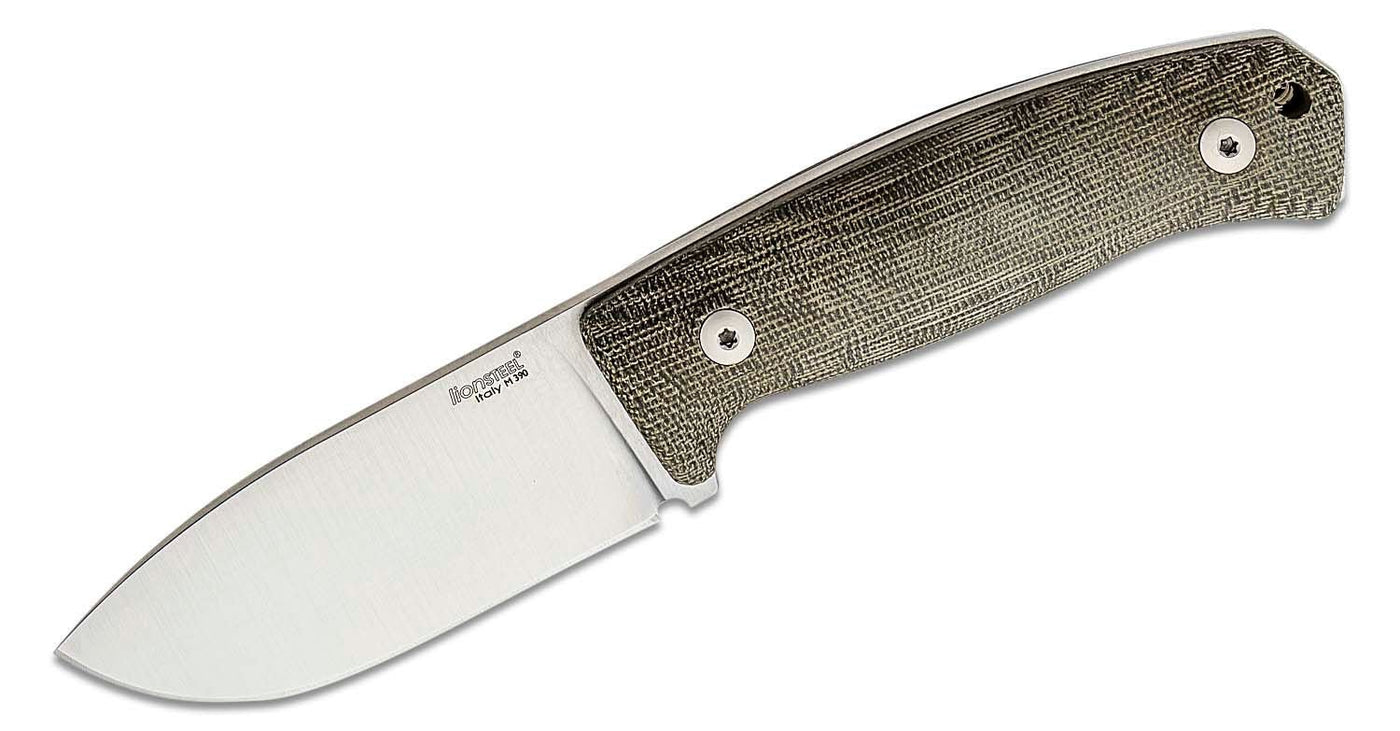 LionSteel M2M Green Canvas Micarta Handles - timberknives.com