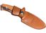 LionSteel M3 Hunter Fixed 4 - 1/2" Niolox Blade, Olive Wood Handles, Leather Sheath - M3 UL - timberknives.com
