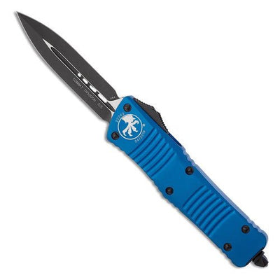 Microtech 142 - 1BL Combat Troodon D/E Black Standard & Blue - timberknives.com