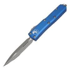 Microtech 232 - 10APBL UTX - 85, Blue / Apocalyptic D/E - timberknives.com