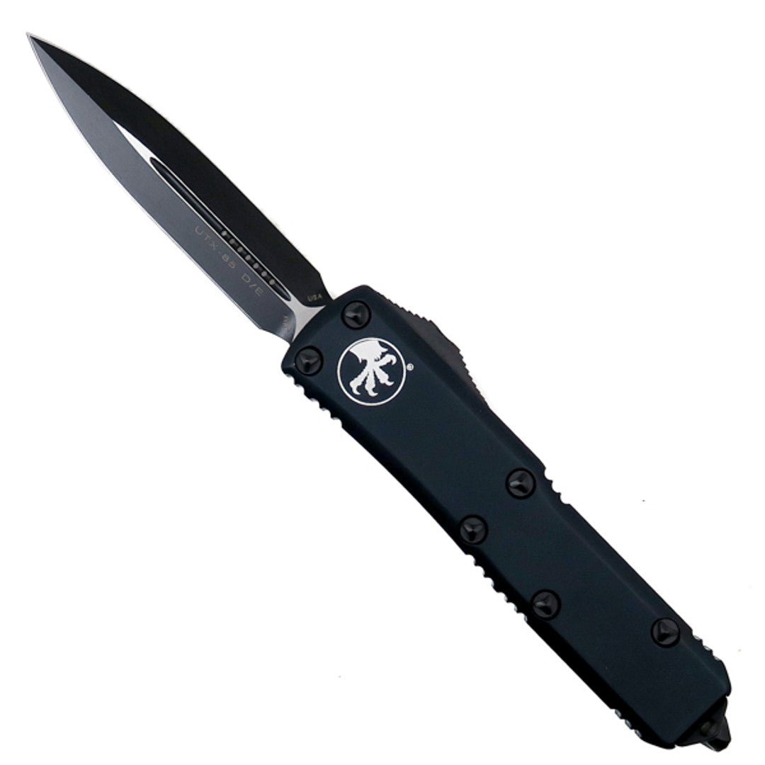 Microtech 232 - 1T UTX - 85 D/E OTF Automatic Knife Tactical (3.125" Black) - timberknives.com