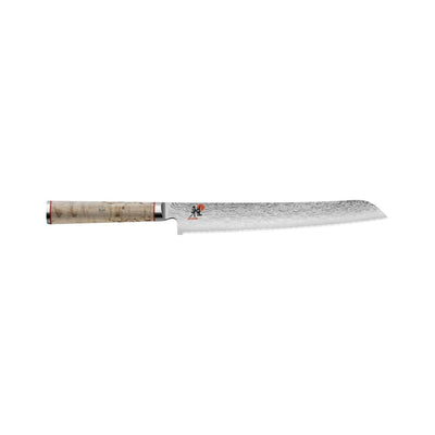 MIYABI BIRCHWOOD 34376 - 233 BREAD KNIFE SG2 9 - INCH - timberknives.com