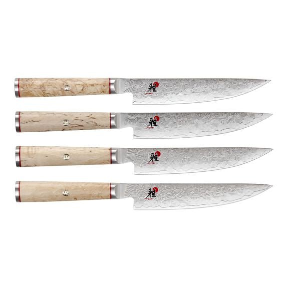 MIYABI BIRCHWOOD SG2 4 - PC, STEAK KNIFE SET - timberknives.com