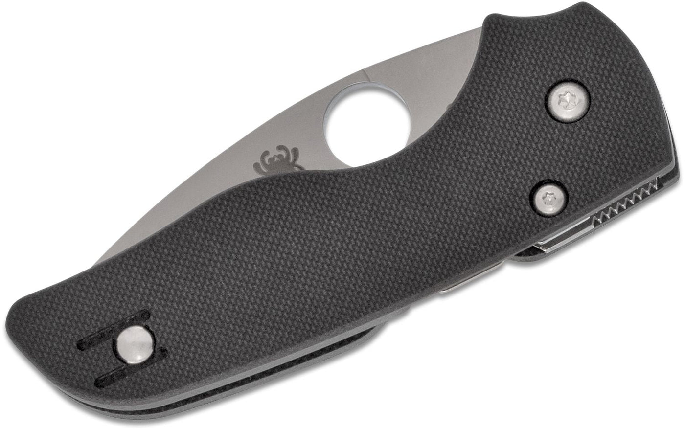 Spyderco Lil' Native G - 10 Slipit Knife Black (2.5" Satin) - Model C230NLG - timberknives.com