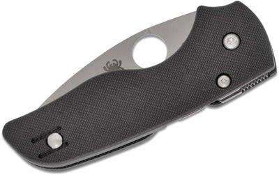 Spyderco Lil' Native G - 10 Slipit Knife Black (2.5" Satin) - Model C230NLG - timberknives.com