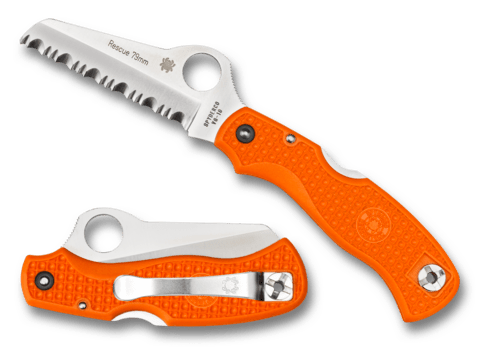 Spyderco RESCUE 79MM™ FRN ORANGE - timberknives.com