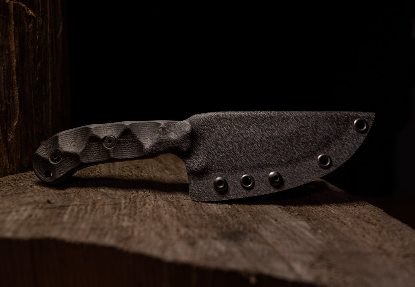 Stroup Knives - Model GP1 Fixed Blade (Handle: G10 Black) - timberknives.com