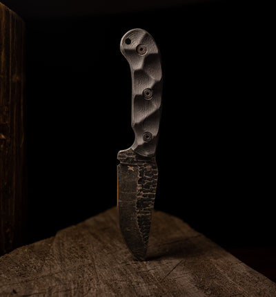 Stroup Knives - Model GP1 Fixed Blade (Handle: G10 Black) - timberknives.com