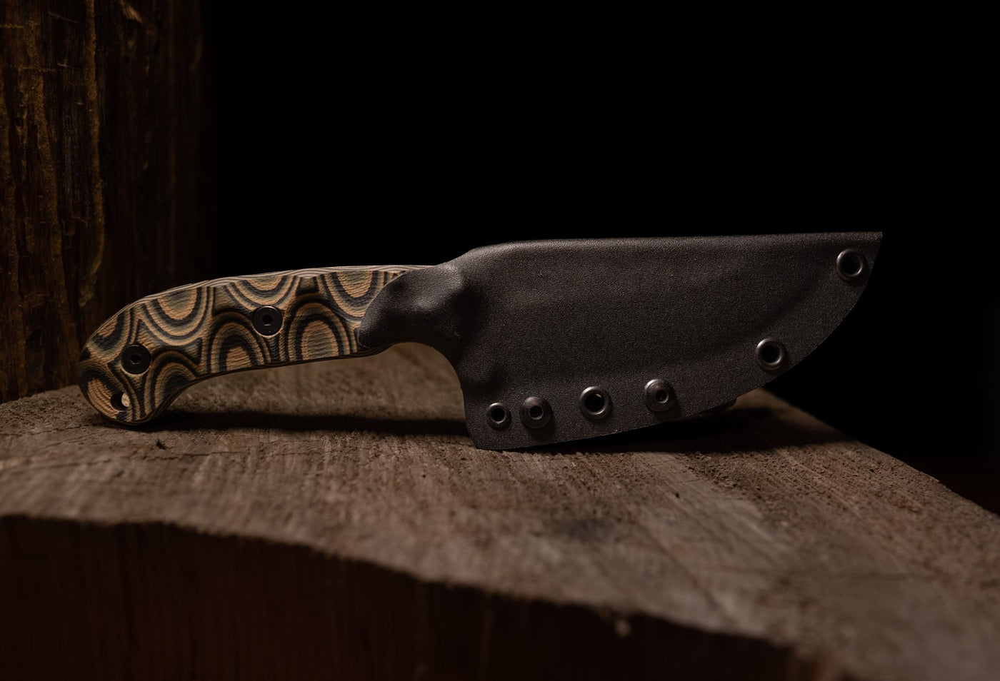 Stroup Knives - Model GP1 Fixed Blade (Handle: G10 Camo) - timberknives.com