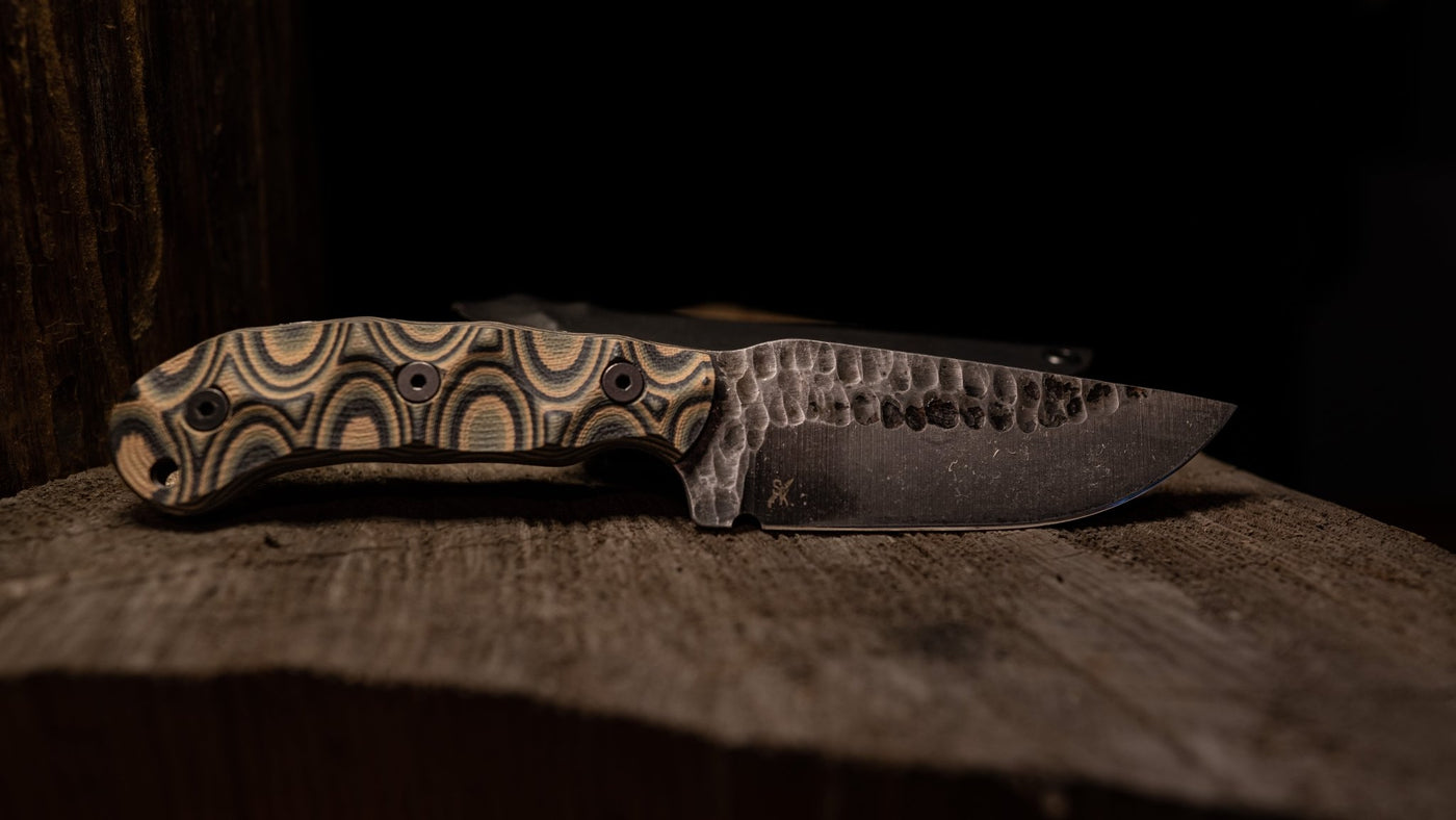 Stroup Knives - Model GP1 Fixed Blade (Handle: G10 Camo) - timberknives.com
