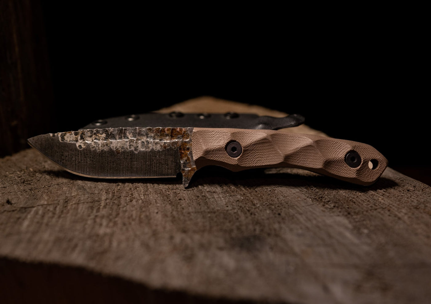 Stroup Knives - Model GP2 Fixed Blade (Handle: G10 FDE) - timberknives.com