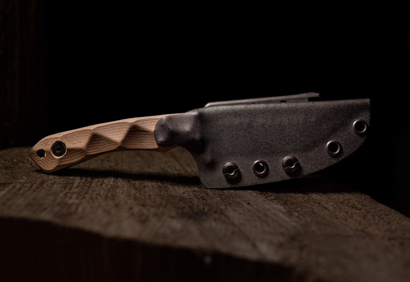Stroup Knives - Model GP2 Fixed Blade (Handle: G10 FDE) - timberknives.com