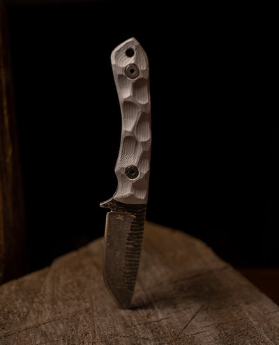 Stroup Knives - Model GP2 Fixed Blade (Handle: G10 Gray) - timberknives.com
