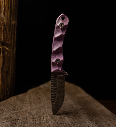 Stroup Knives - Model GP2 Fixed Blade (Handle: G10 Purple) - timberknives.com