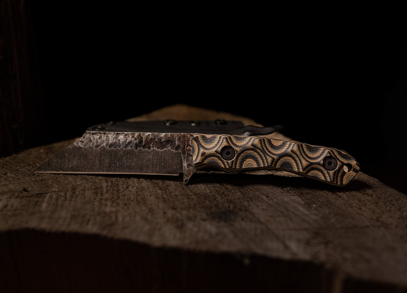 Stroup Knives - Model TU3 Fixed Blade (Handle: G10 Camo) - timberknives.com