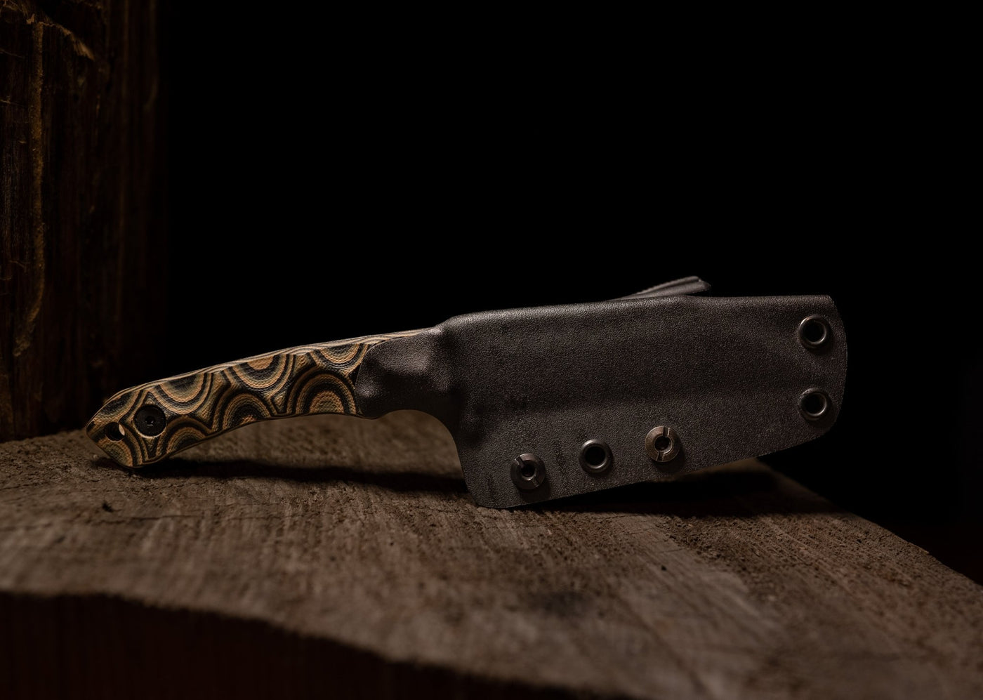 Stroup Knives - Model TU3 Fixed Blade (Handle: G10 Camo) - timberknives.com