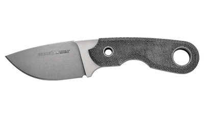 Viper Knives Berus 1 Fixed Blade Knife 2.64" M390 Stonewashed Drop Point Blade, Black Canvas Micarta Handles, Kydex Sheath - VT4012CB - timberknives.com