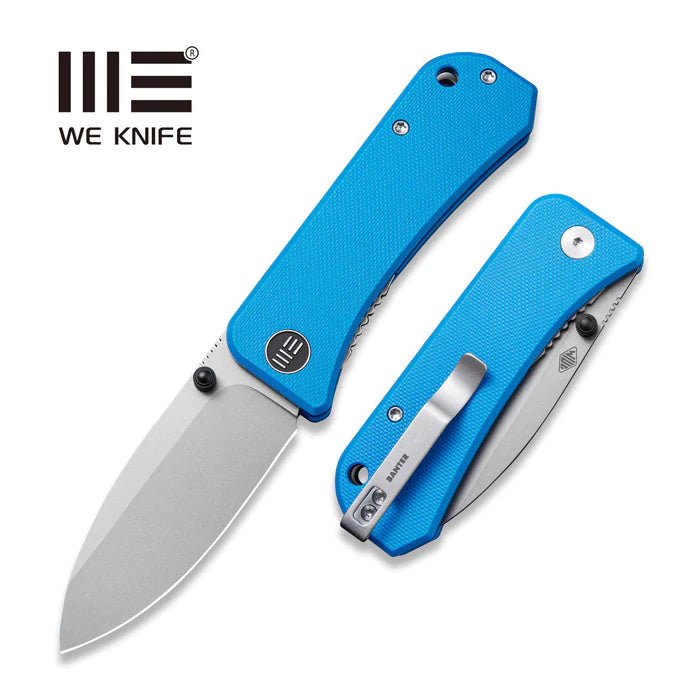 WE KNIVES Banter Thumb Stud Knife Blue G10 Handle (2.9" CPM S35VN Blade) - 2004A - timberknives.com