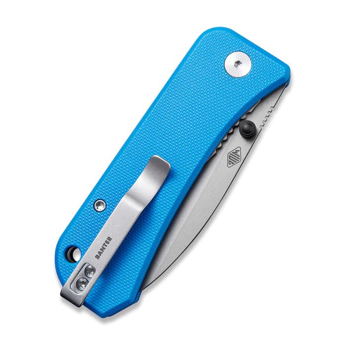 WE KNIVES Banter Thumb Stud Knife Blue G10 Handle (2.9" CPM S35VN Blade) - 2004A - timberknives.com